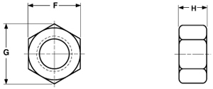 METRIC HEX NUTS