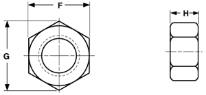 HEAVY HEX NUTS